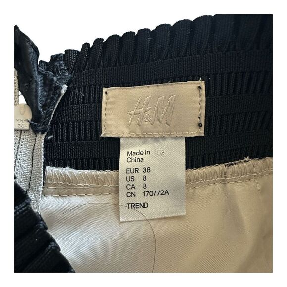 H&M Color Block Pencil Skirt Size 8 - Picture 5 of 10